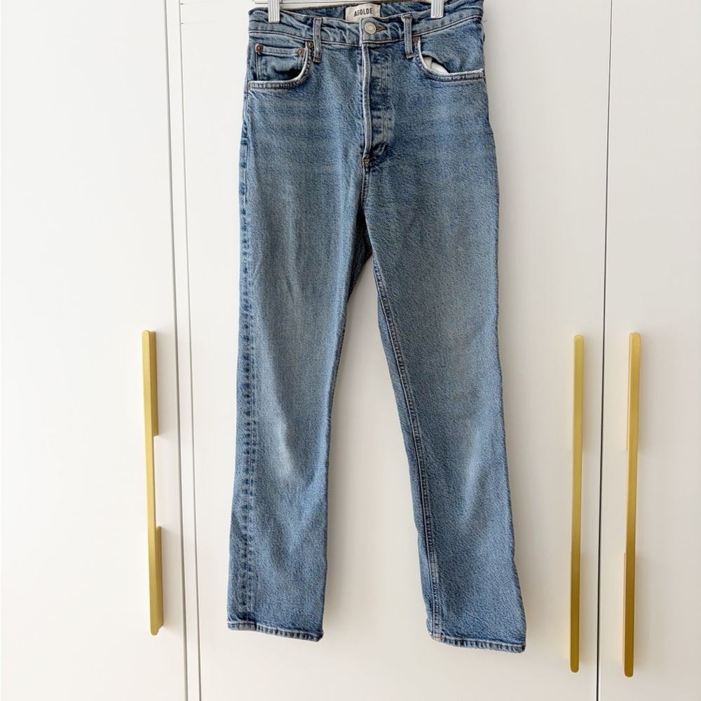 Agolde Riley High Rise Crop Jeans - Picture 4 of 11